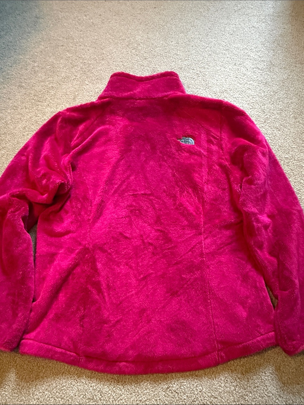 The North Face Women's Osito Fleece Jacket in Raspberry Pink - Picture 3 of 3